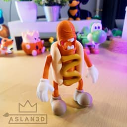 Articulated Hot Dog 3d model