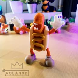 Articulated Hot Dog 3d model