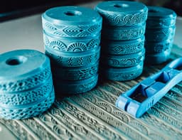 Stamp Wheels for Clay โ Art Deco Patterns 3d model