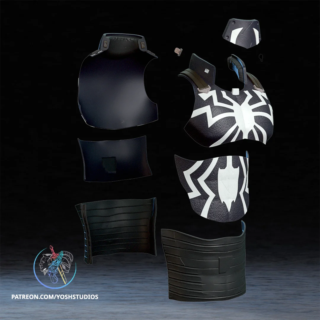 Agent Venom Armor 3D Printer STL File 3d model