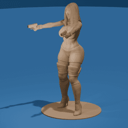Secret Agent Babe V2 3d model