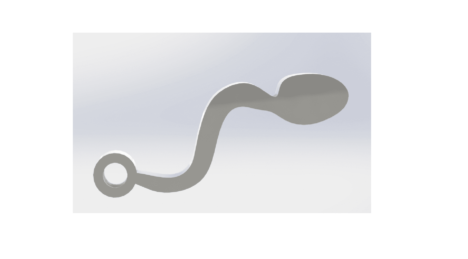 Sperm cell keychain 3d model