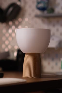 Minimal tiny mushroom desk lamp 3d model
