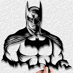 batman wall art superhero wall decor marvel decoration 3d model