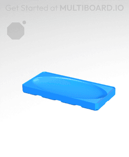 4x2x0·5 CU Bowl - Multibin Insert 3d model