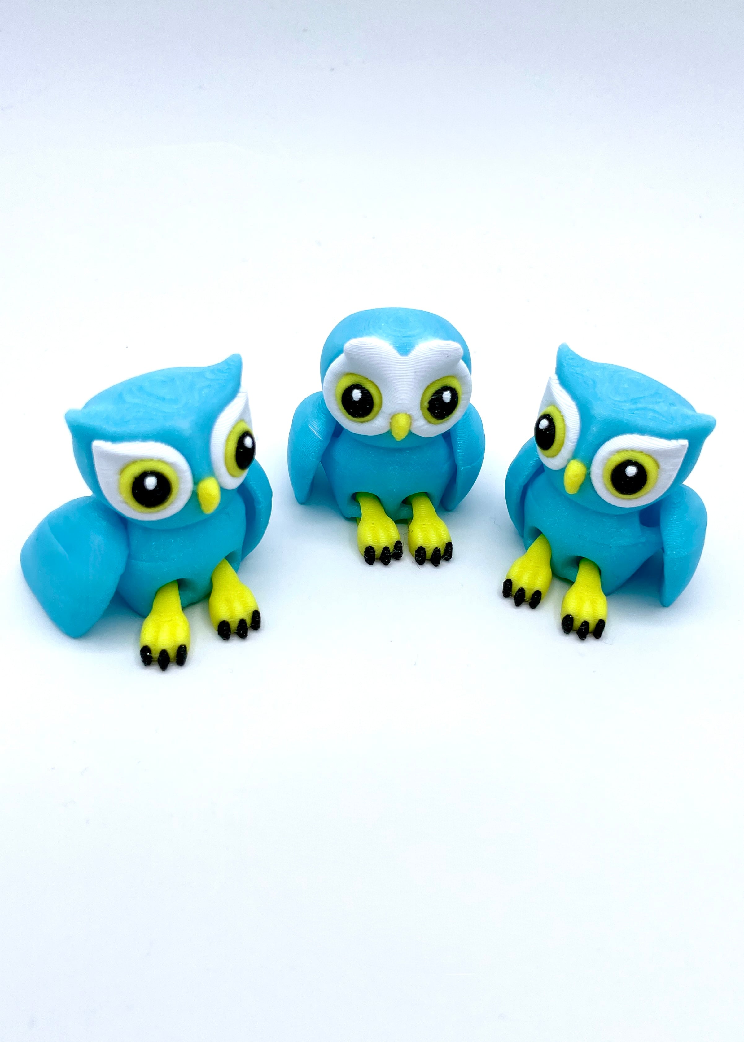 Cutie Hoots! Polymaker Panchroma Celestial Blue, Neon Yellow, Cold White and Black
