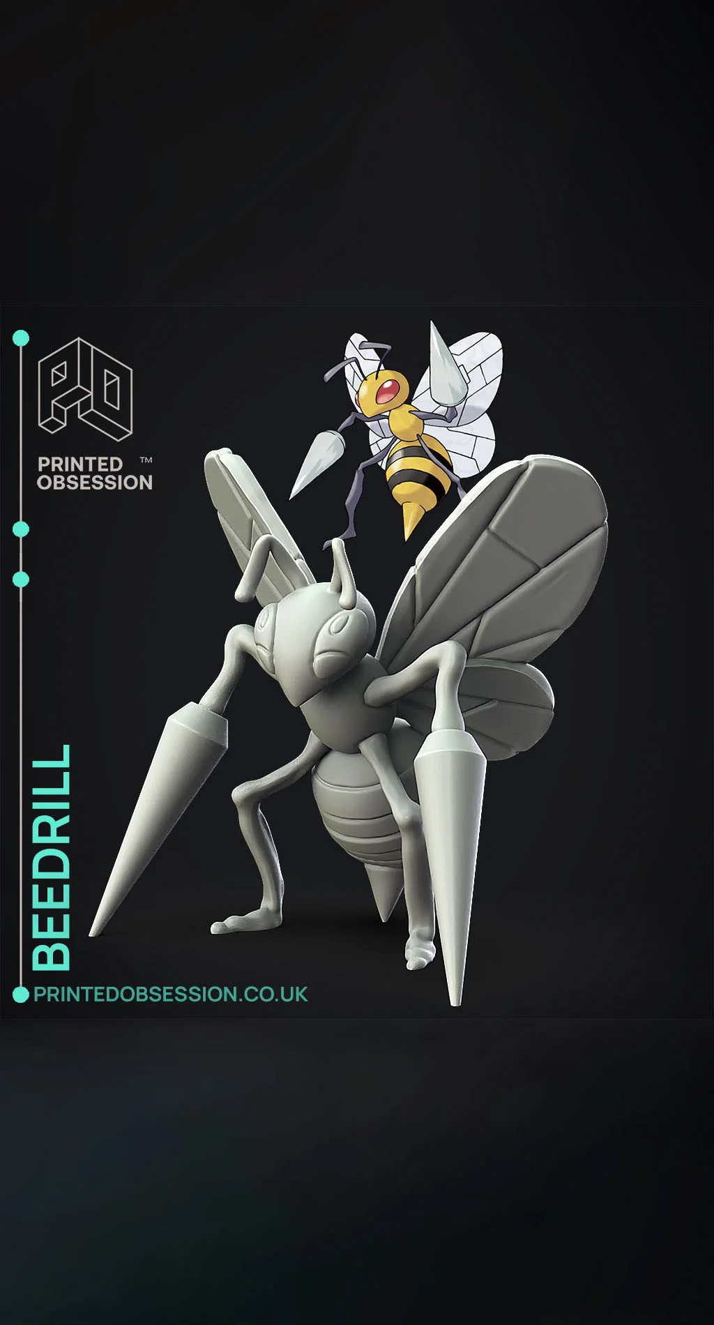 Beedrill - Pokemon - Fan Art 3d model