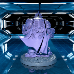 Elite Space Commander – Heavy Terminator Armor STL Miniature Kit (Multipart Model + Scenic Base) 3d model