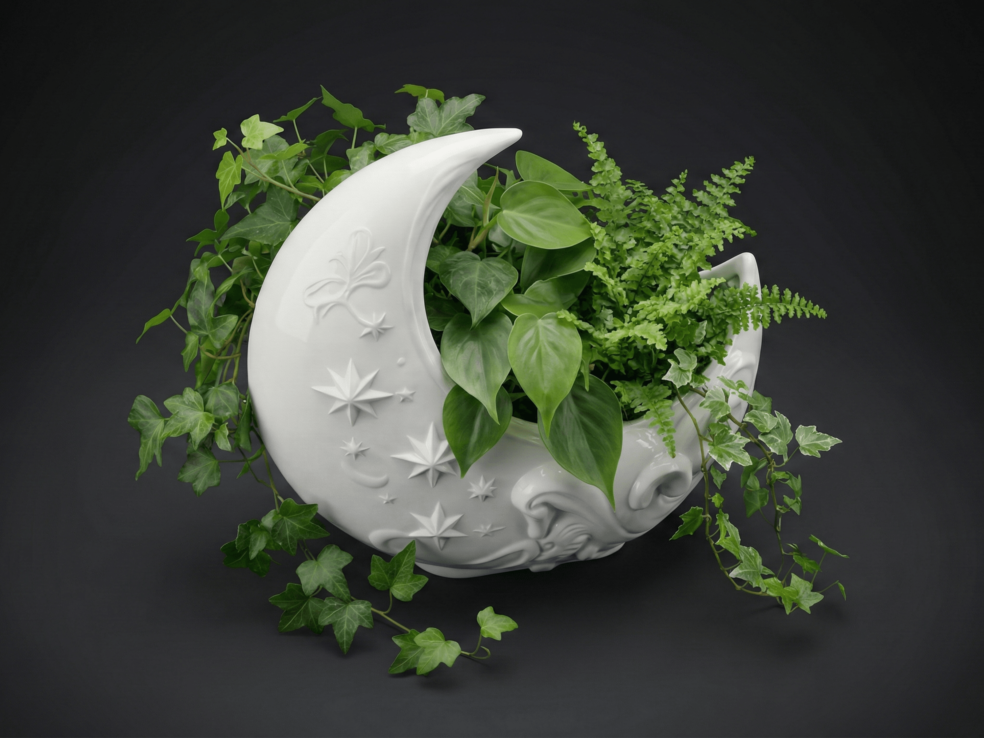Crescent Moon Planter 3d model