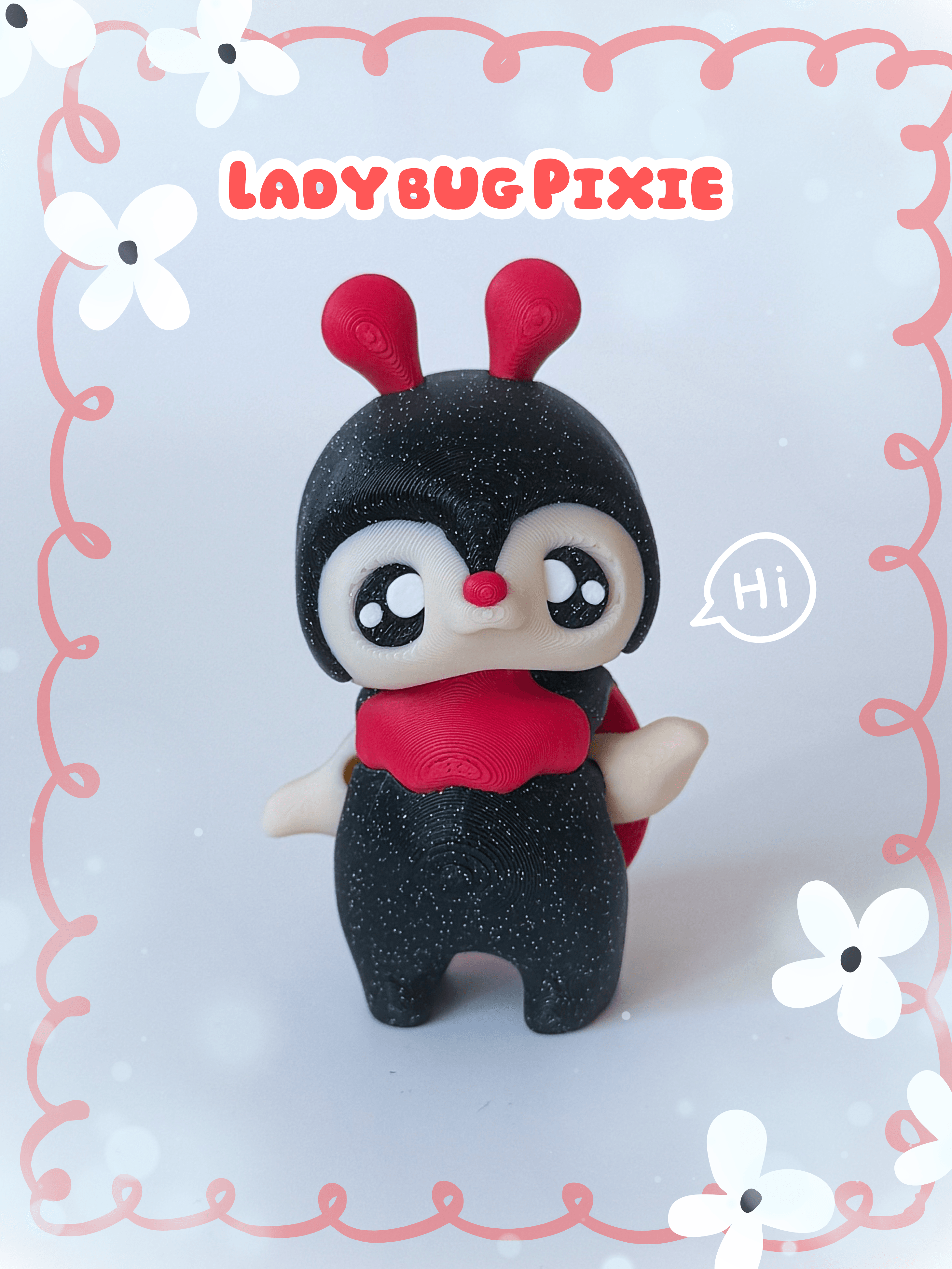 Lady bug Pixie 3d model