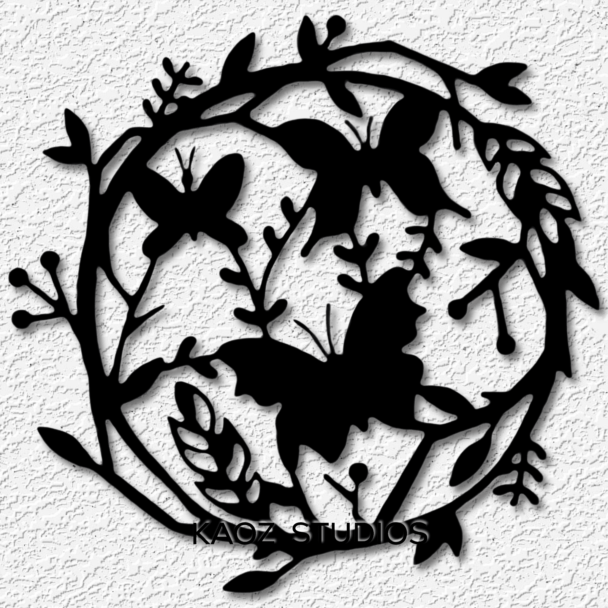 butterfly wall art 3d model