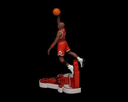 MJ Dunking 3d model