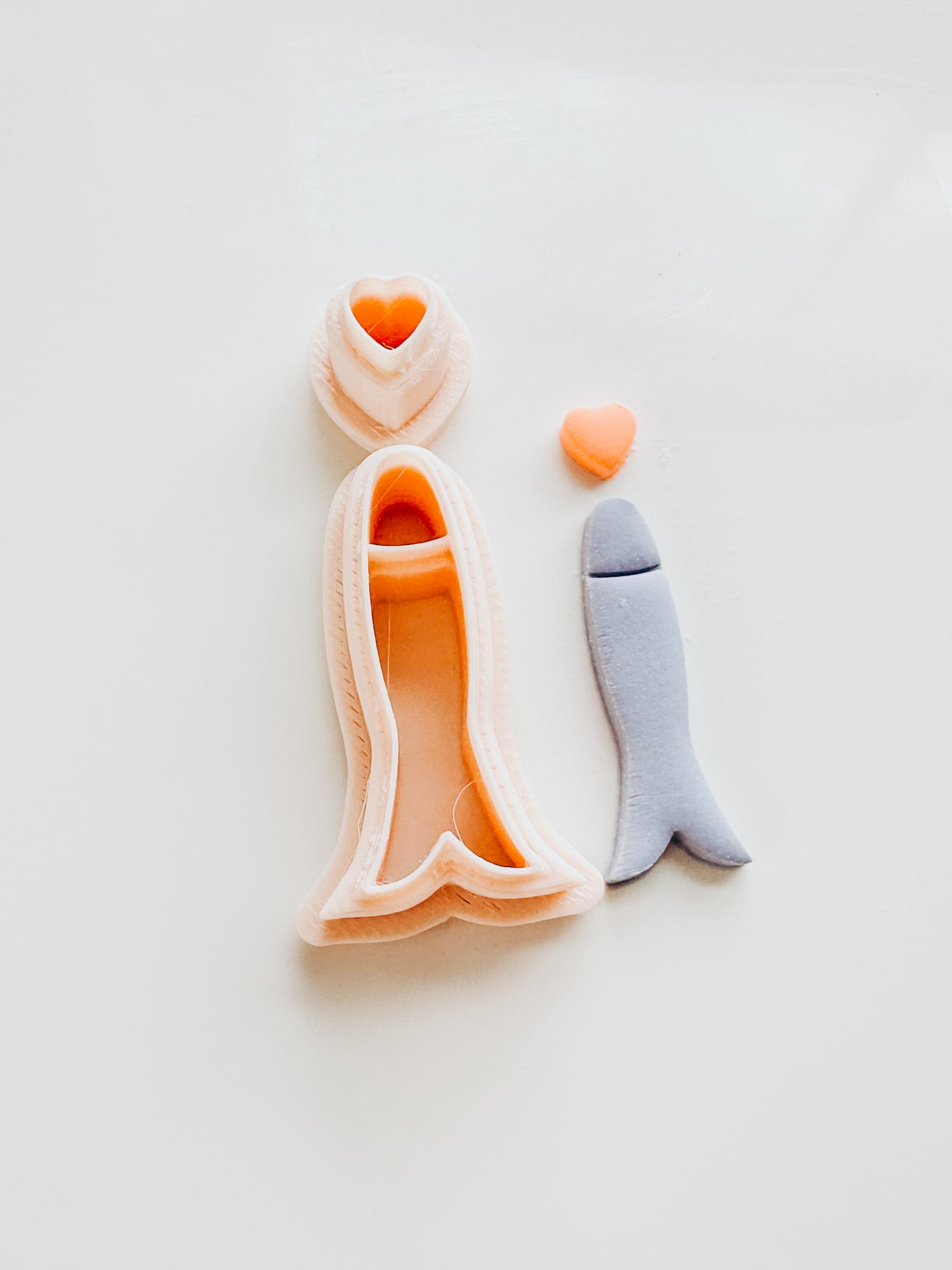 Fish and Heart Set 3d model
