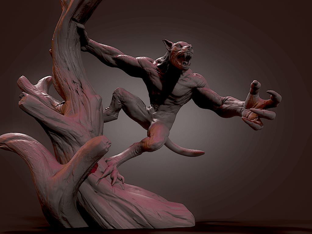 Werewolf1.stl 3d model