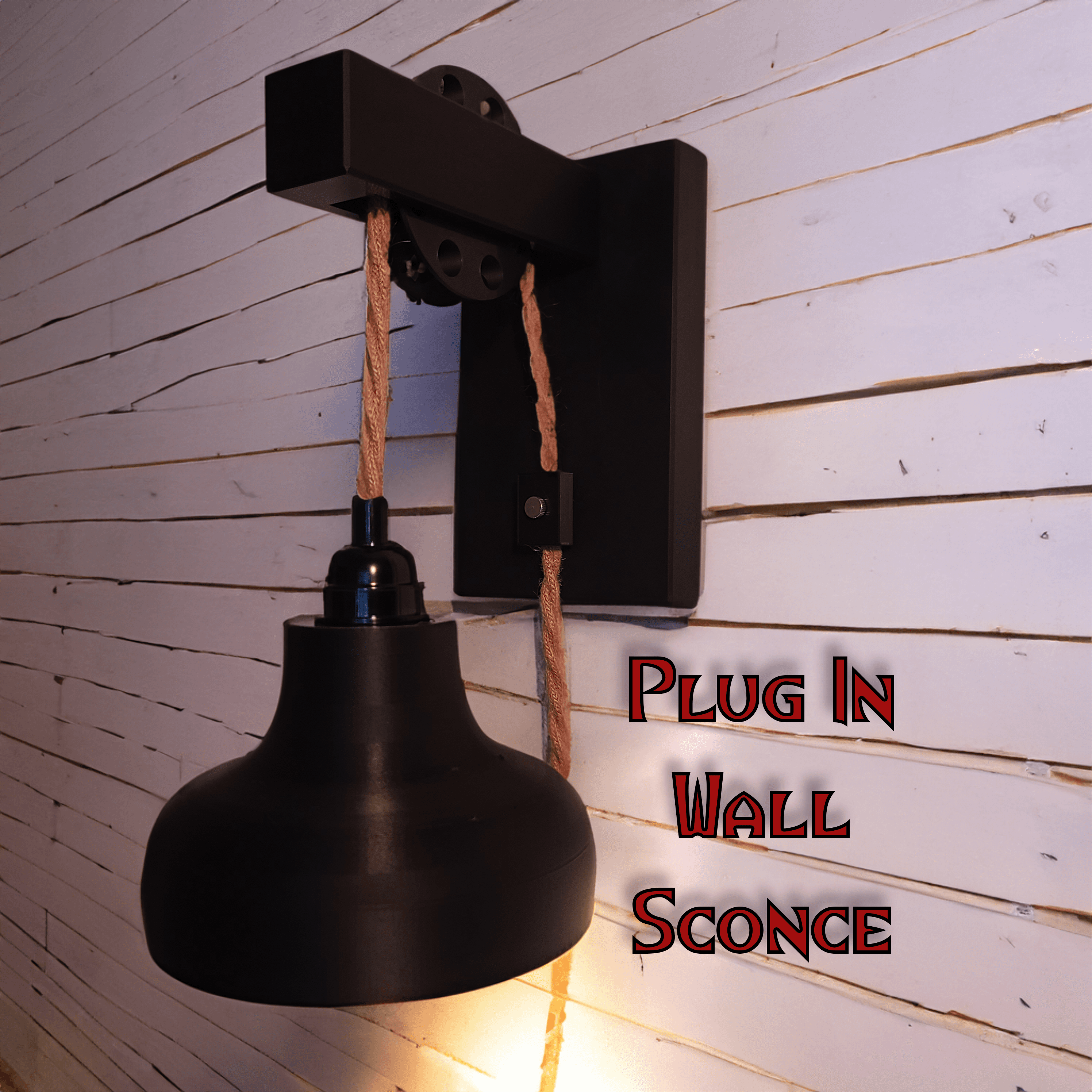 Plug In Wall Sconce - #FunctionalArt 3d model