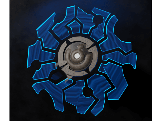 botw guardian Sheild to scale 3d model