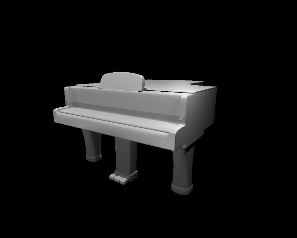 Grand Piano Mimic 3d model