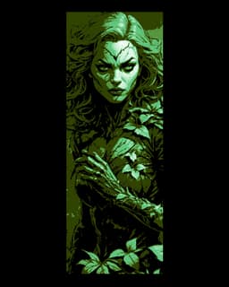Fan Art Set of 3 Bookmarks - DC Comic Character Art of Poison Ivy 3d model