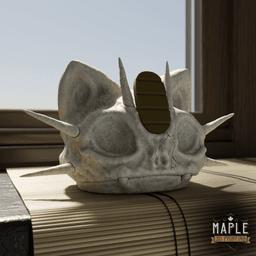 Meowth Skull - Solid & Hollow 3d model