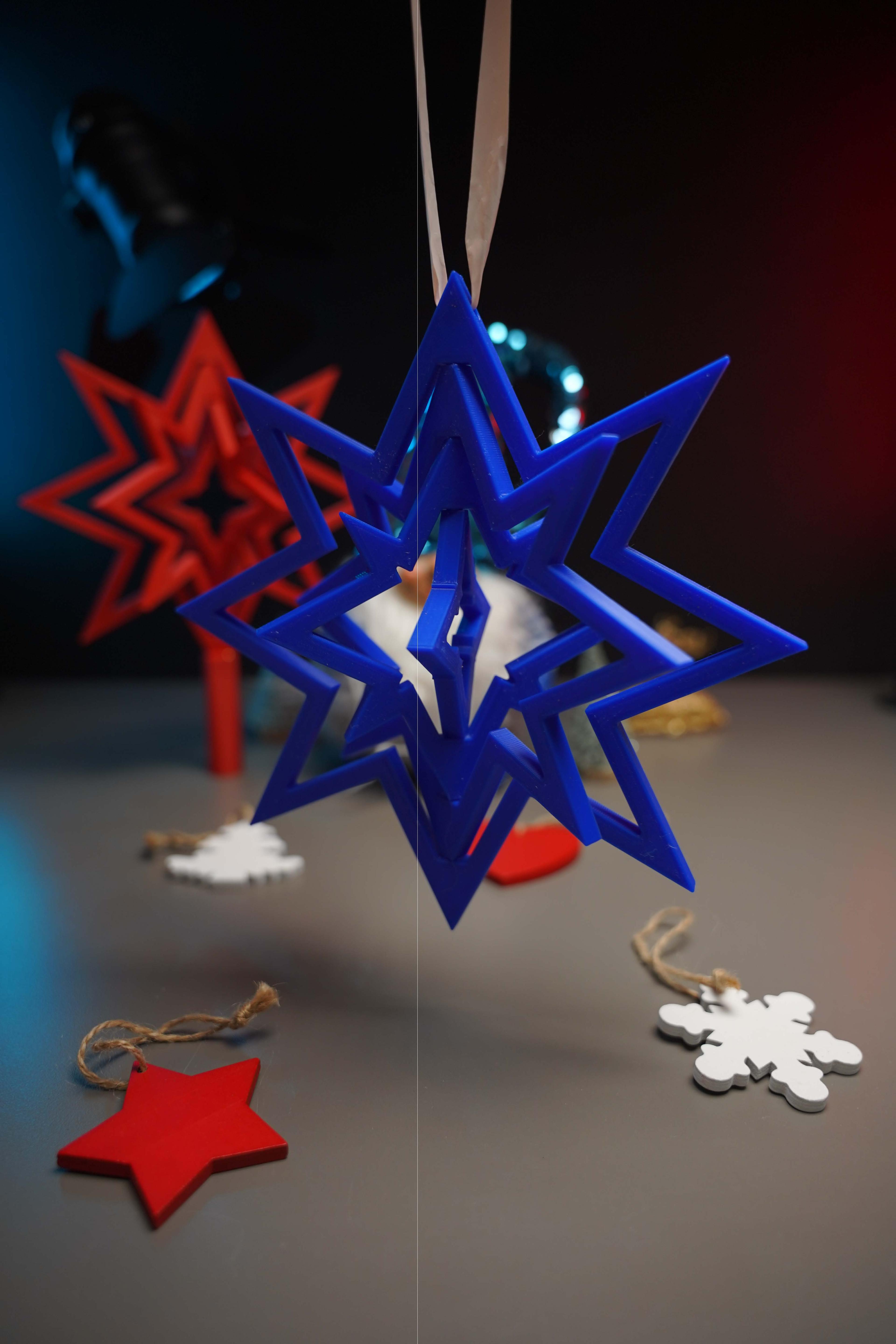 SPINNING CHRISTMAS STAR 3d model