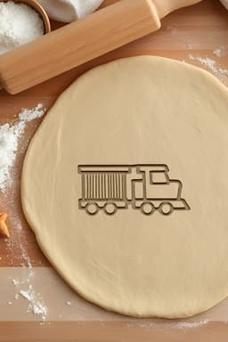 Truck Cookie Cutter, Biscuit Cutter 3d model