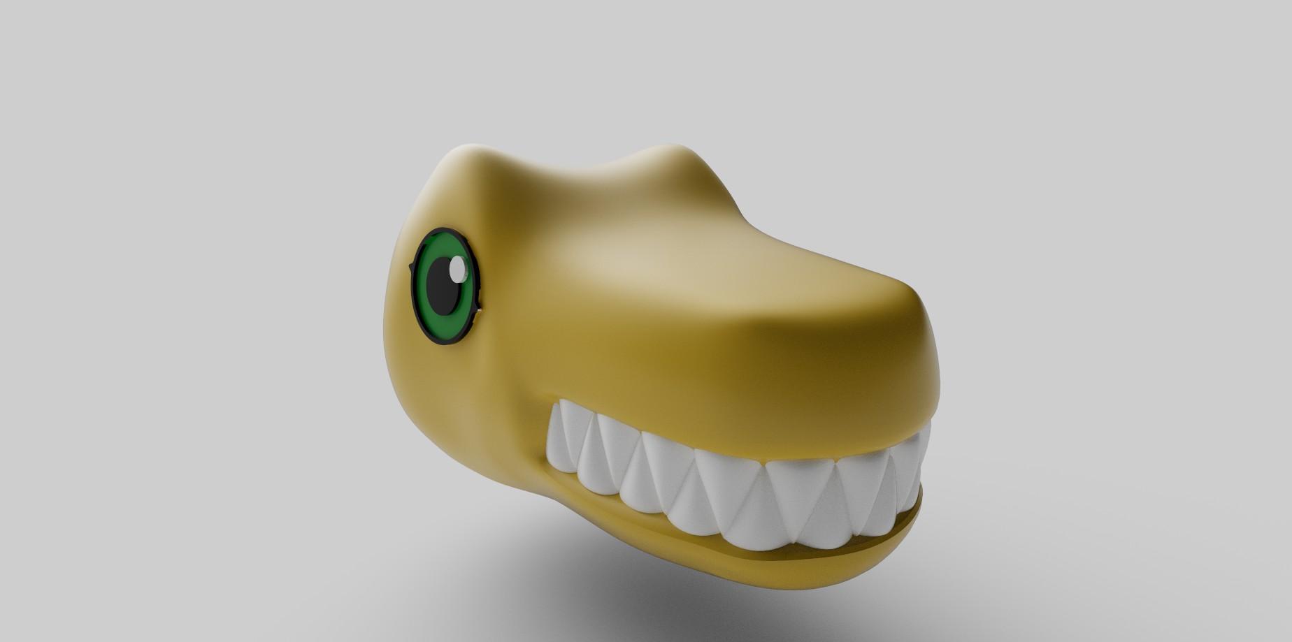 Smiling Agumon 3d model