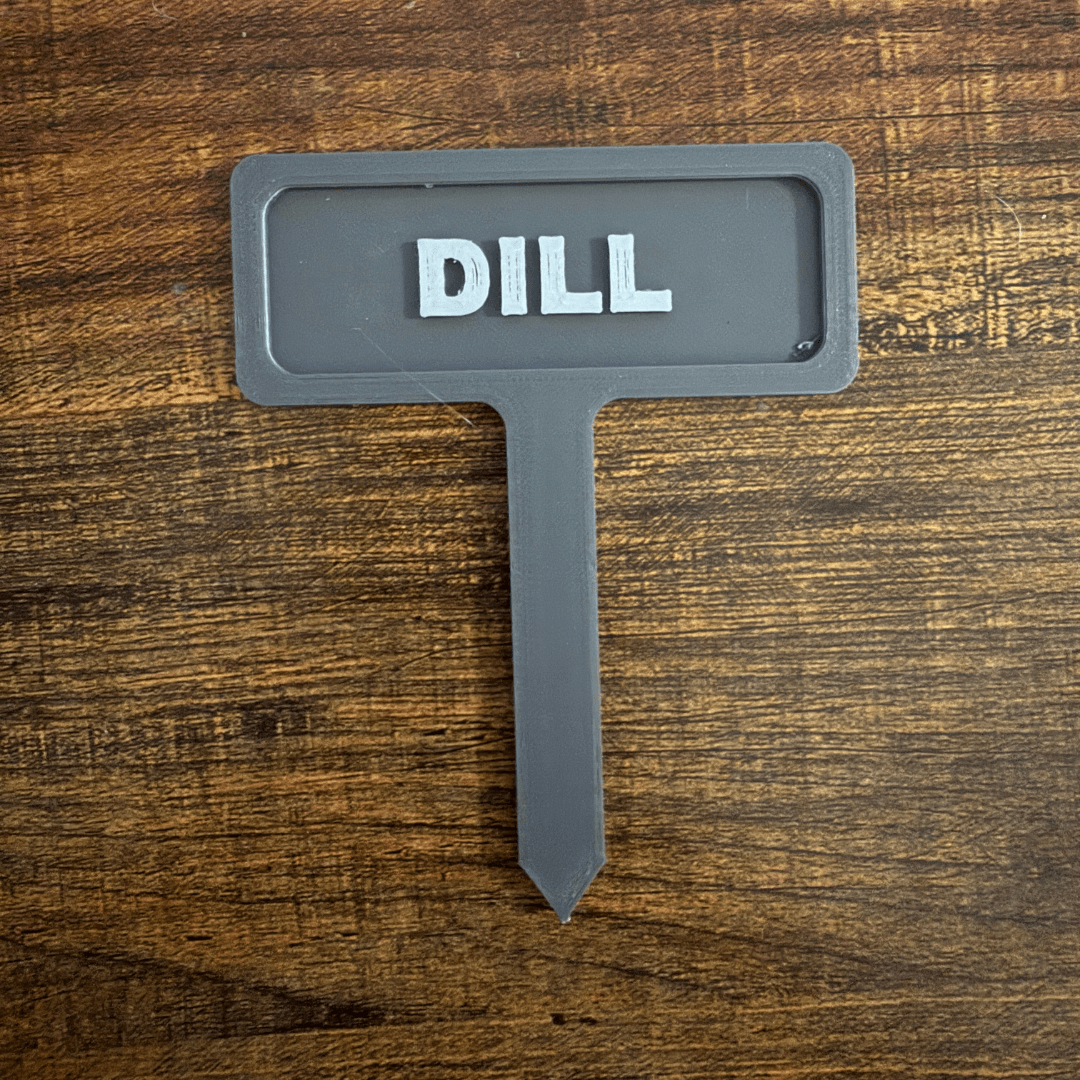 Dill Garden Marker | 3D Print 3MF 3d model