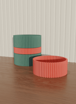 Ziggy modular stackable tray I_2 3d model