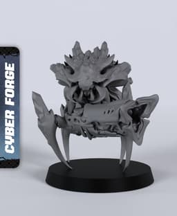 Hive Queen - With Free Cyberpunk - Sci-Fi Gift Ideas for RPG and Wargamers 3d model