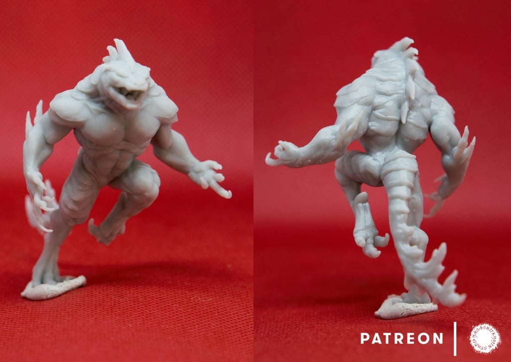 Troglodyte - Tabletop Miniature 3d model