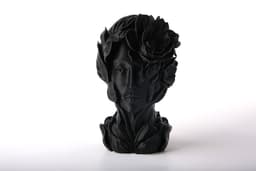 Botanical Muse Bust - Nature Inspired Female Art 3d model