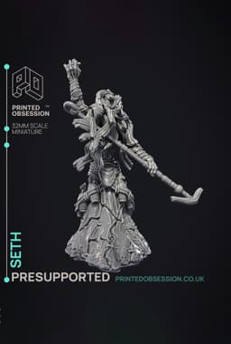 Seth - God of Chaos - Court of Anubis - PRESUPPORTED - Illustrated and Stats - 32mm scale 3d model