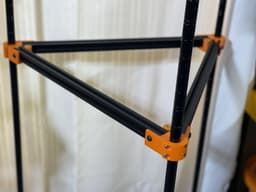 2020 Extrusion to 16mm post - 60deg Bracket 3d model