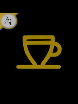 Simple Coffee Cup Symbol - 2D Art 3d model