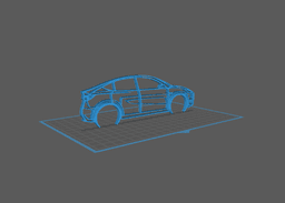 Tesla - Model Y Wall Art 3d model