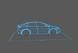 Tesla - Model Y Wall Art 3d model