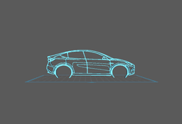 Tesla - Model Y Wall Art 3d model