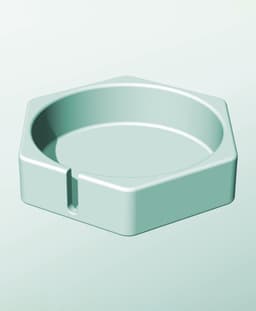 CH162-45-S Stacking slotted module bin for modern home decor 3d model