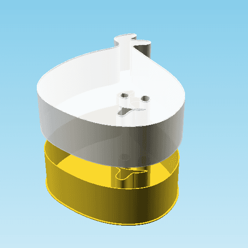 Ghost E, nestable box (v2) 3d model