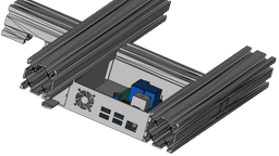 AIO Raspberry PI mount for Ender 3 V2 3d model