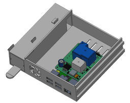 AIO Raspberry PI mount for Ender 3 V2 3d model
