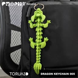 Articulated Dragon Keychain 005 3d model