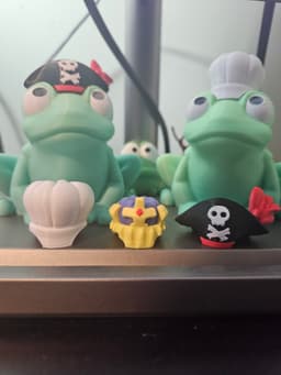 Hat Pack 01 for DeskBuddyFrog magnetic 3d model