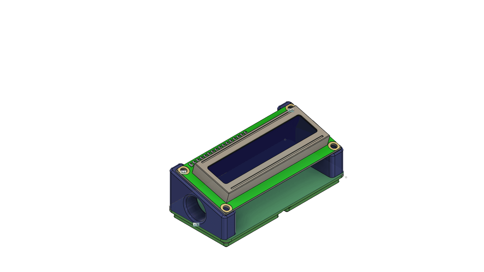 Gridfinity Adapter For An Arduino LCD 16x2 v18.stl 3d model