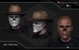 Ghoul Face mask 3d model