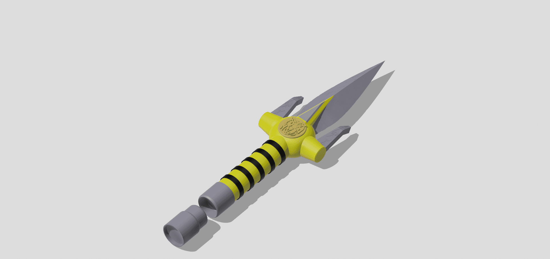 Yellow Ranger Power Dagger - Mighty Morphin Power Rangers 3d model