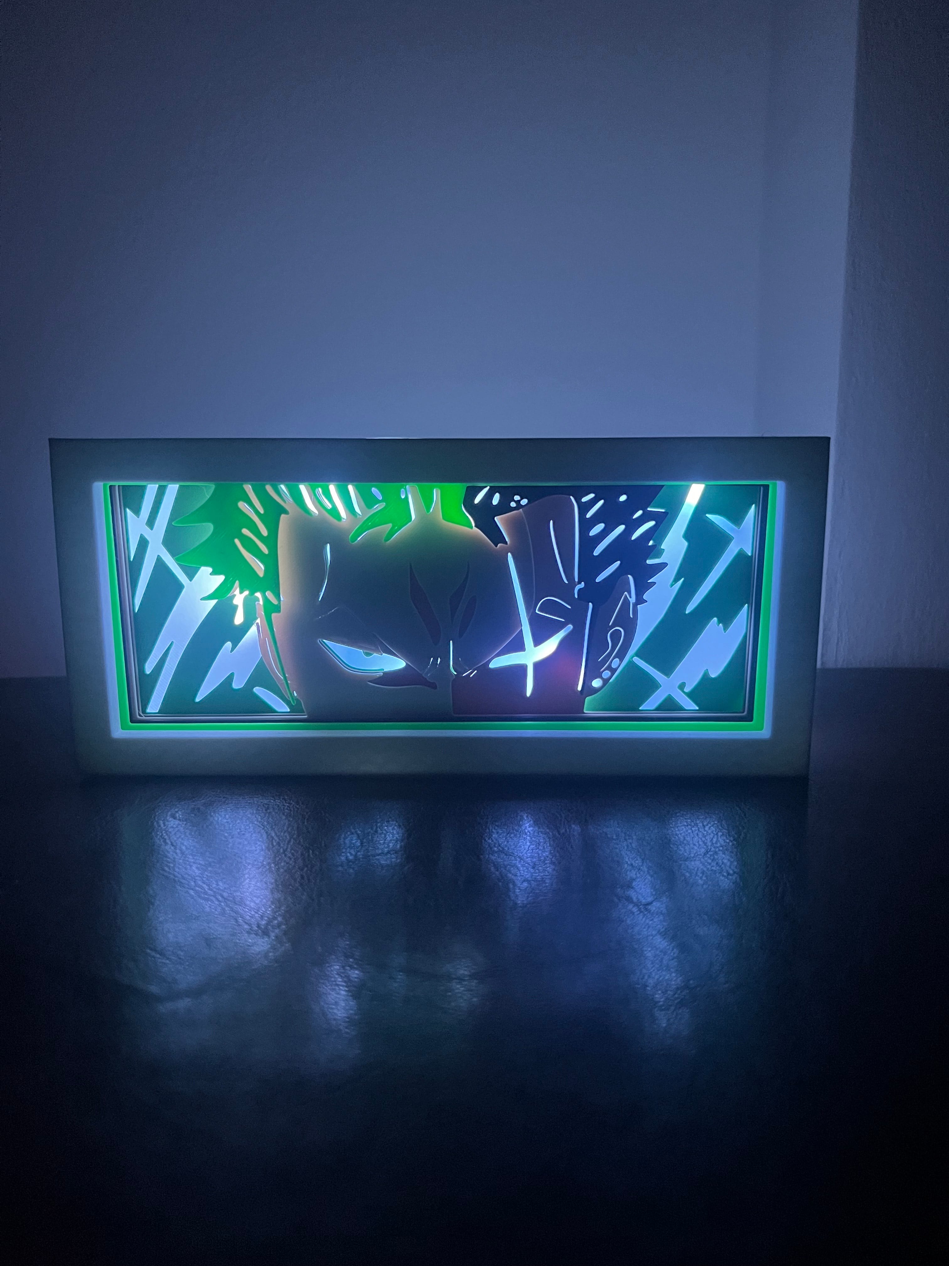One Piece - Zoro LED Lightbox 3d model