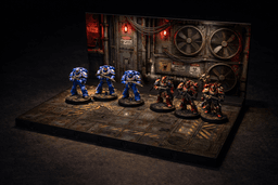 3-in-1 Ultimate Grimdark Sci-Fi Miniature Display Base Bundle | 28mm Wargaming Diorama (STL + PDF Te 3d model