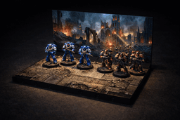 3-in-1 Ultimate Grimdark Sci-Fi Miniature Display Base Bundle | 28mm Wargaming Diorama (STL + PDF Te 3d model