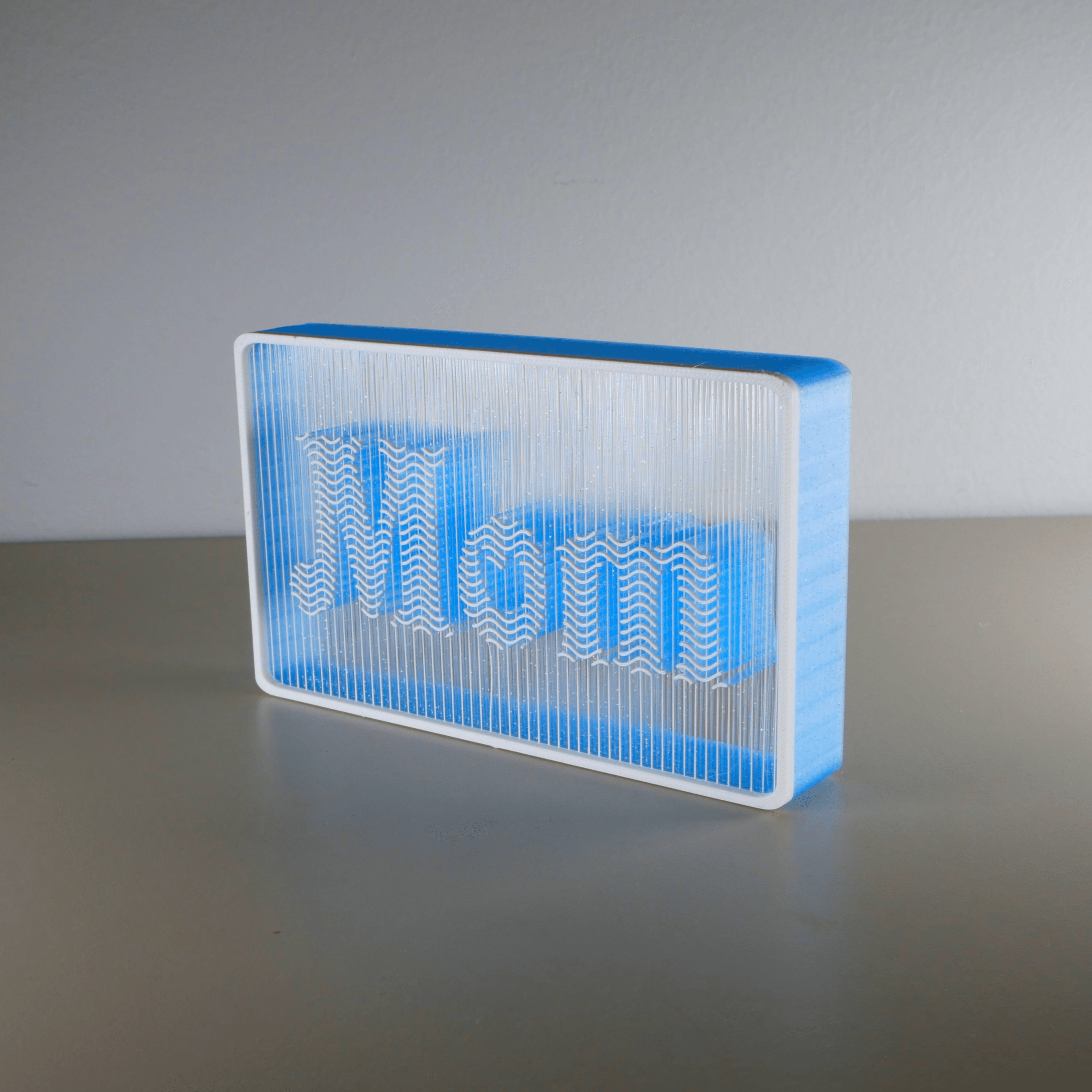 Mom Suspended String Art 3d model